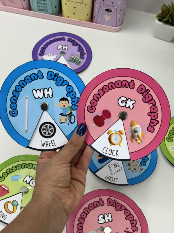 Consonant Digraphs Wheel